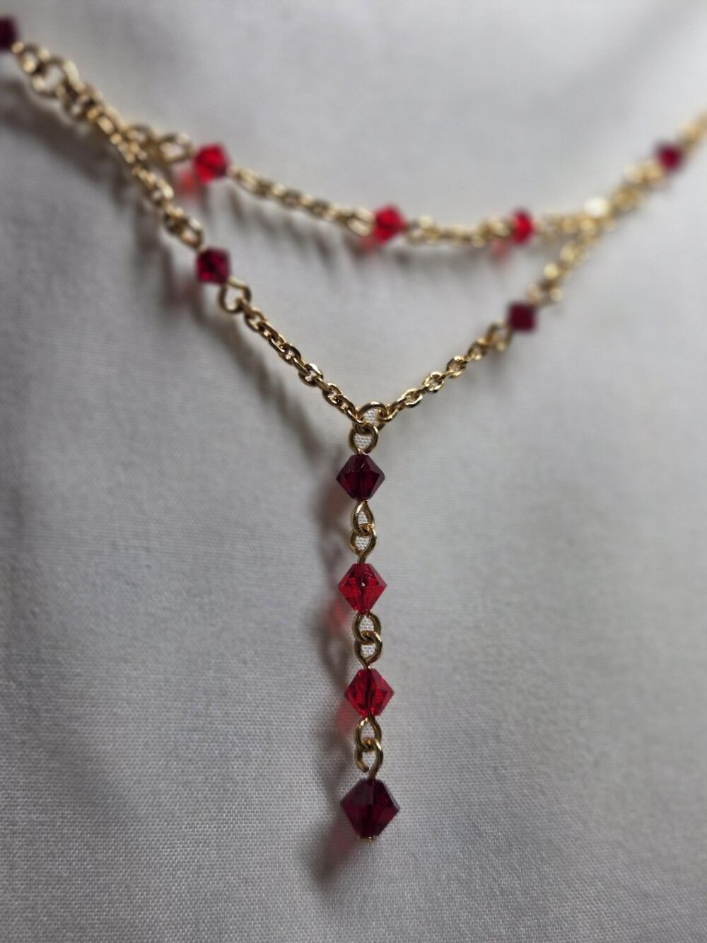 Glass beaded necklace